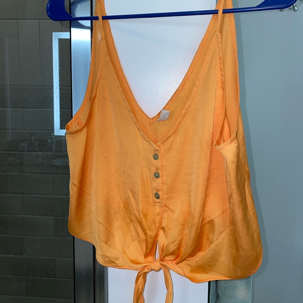 Free People Orange Tank